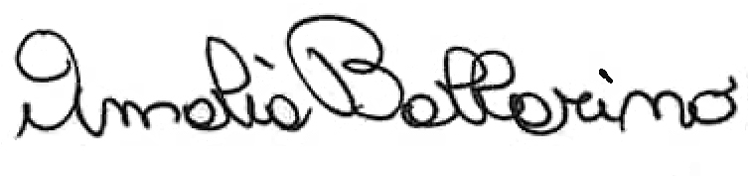 signature of Amalia Ballarino