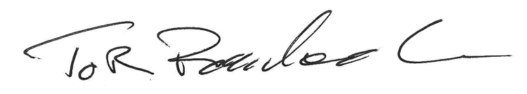 signature of Tor Raubenheimer