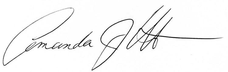 signature of Amanda Weinstein